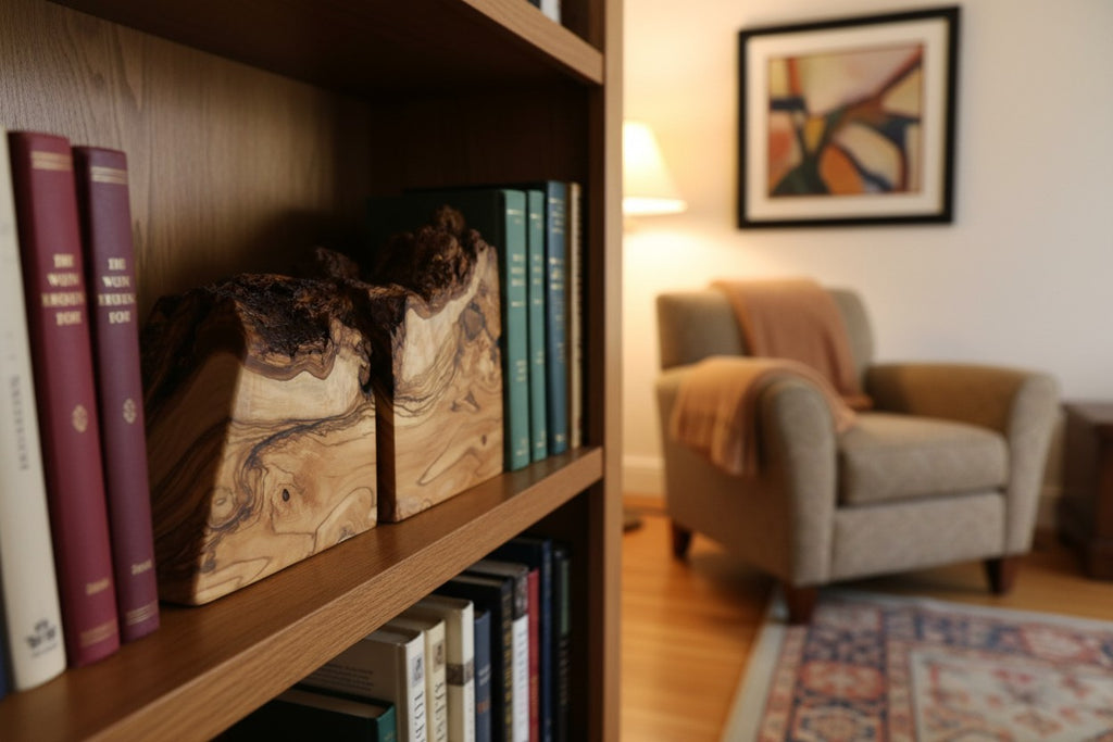 Olive Bookends